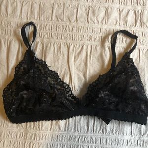 Aritzia Talula Black Lace Bralette